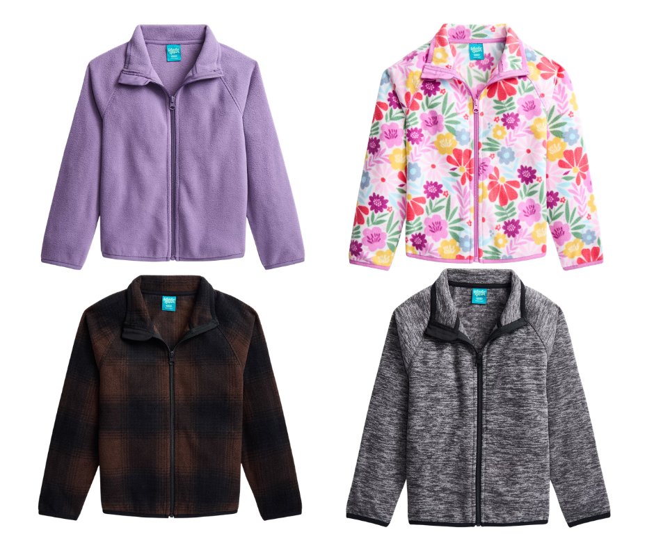 ONLY $10.98 Wonder Nation Kids Microfleece Full Zip Jacket at Walmart - at Walmart