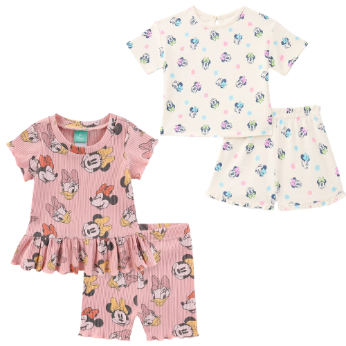 FROM $10.98 (Reg. $13) Minnie Mouse Baby Girls Textured Knit Top and Ruffle Shorts Set at Walmart - at Walmart