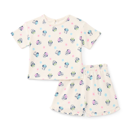 ONLY $9.98 Character Textured Knit Top and Ruffle Shorts at Walmart - at Walmart