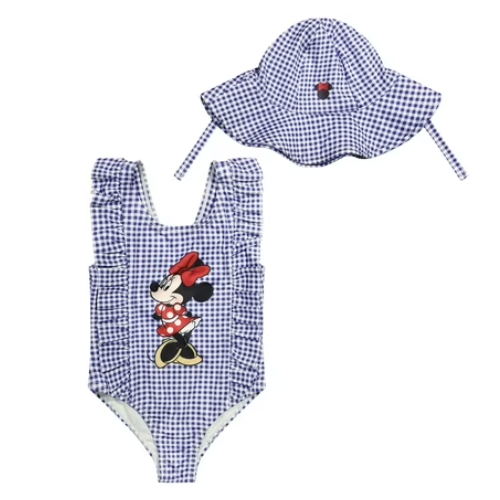 ONLY $12.78 Character Toddler Girl One-Piece Swimsuit with Hat at Walmart - at Walmart