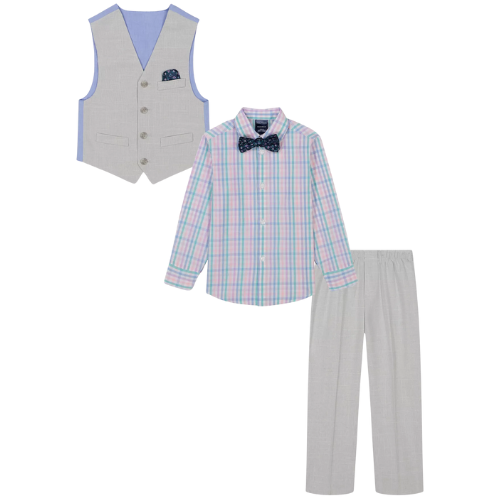 Nautica Toddler and Little Boys 4-Piece Slub Tick Vest with Bow Tie Set ONLY $12.86 (Reg. $64.50) at Macy’s - at Macy's