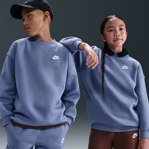 ONLY $23 (Reg. $40) Nike Sportswear Club Fleece Big Kids' Oversized Sweatshirt at Nike - at Nike