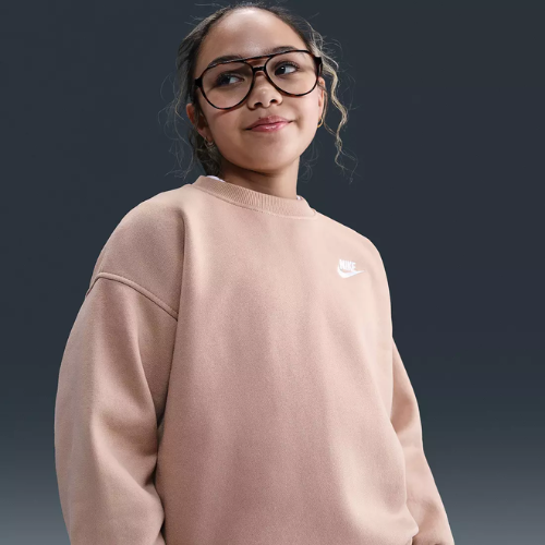 ONLY $13.98 (Reg. $40) Nike Girls' Sportswear Club Fleece Oversized Sweatshirt - at Nike