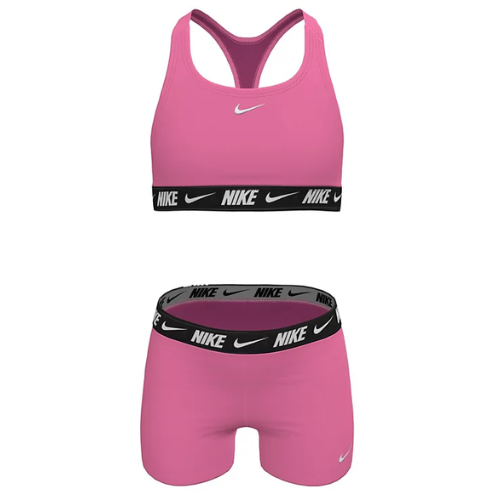 ONLY $28.80 (Reg. $48) Nike Girls' 7-16 Racerback Swim Bikini Top and Shorts, 2-Piece Set at Macy's - at Macy's
