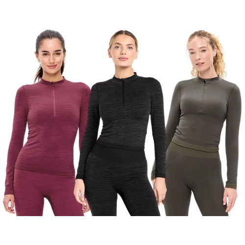 ONLY $5.97 (Reg. $55) Seamless Jacquard Mock-Neck Half-Zip Top at Old Navy - at Old Navy