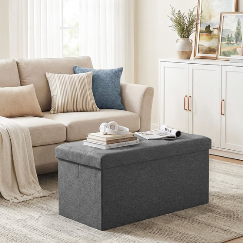 ONLY $15.99 Gianna 30 Inches Folding Storage Ottoman Bench at Walmart - at Walmart