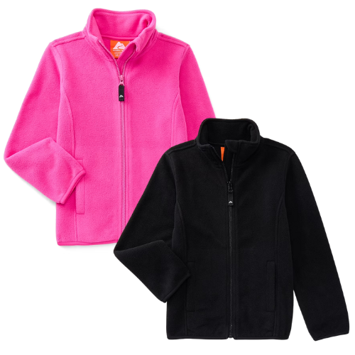 ONLY $5.63 Ozark Trail Girls Fleece Jacket, Sizes 4–18 at Walmart - at Walmart
