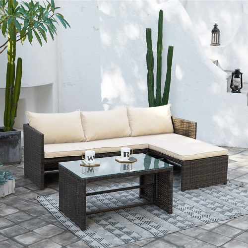 Ebern Designs 3 Piece Patio Conversation Sofa ONLY $172.99 (Reg $399.99) + FREE SHIP at Wayfair - at Wayfair