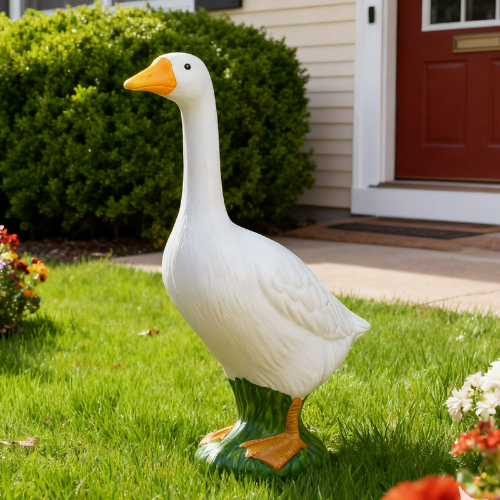 ONLY $19.97 Mainstays Weather-Resistant Porch Goose Garden Statue at Walmart - at Walmart