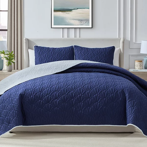 ONLY $18.75 (Reg. $50) Seventh Studio Seashell Reversible 2-Piece Quilt Set at Macy’s - at Macy's
