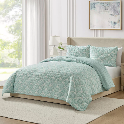 ONLY $20.93 (Reg. $70) Seventh Studio Waves Coastal 3-Piece Quilt Set Macy's - at Macy's