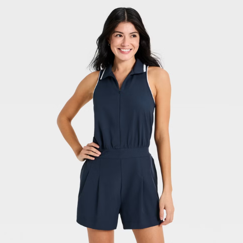 ONLY $13.99 (Reg. $40) Women's Sleeveless Knit Pleated Romper - All In Motion at eBay - at eBay