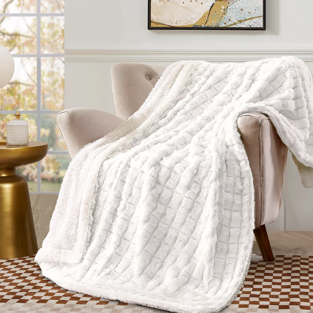 Royal Luxe Reversible Micromink to Faux Sherpa Tie Dye Throw 50 x 60 ONLY $14.99 (Reg. $55) at Macy’s - at Macy's