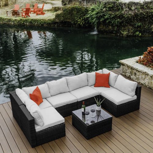 ONLY $619.99 (Reg. $1,090) Slunce 6 - Person Outdoor Seating Group with Cushions at Wayfair - at Wayfair