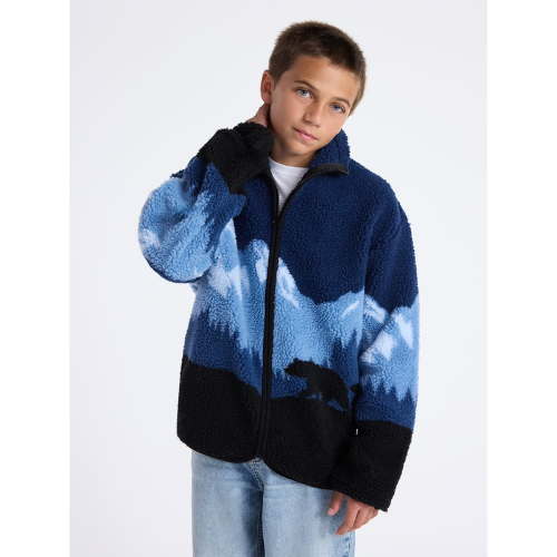 ONLY $6.99 Weekend Academy Boys Faux Shearling Full Zip Jacket (Reg. $14) at Walmart - at Walmart