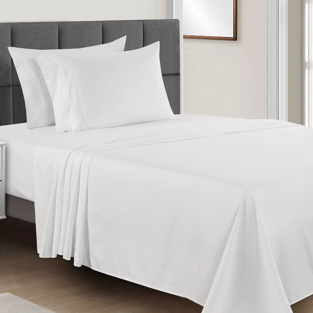 ONLY $9.99 (Reg. $36) Microfiber Easy Care Solid 3-Pc. Sheet Set at Macy’s - at Macy's