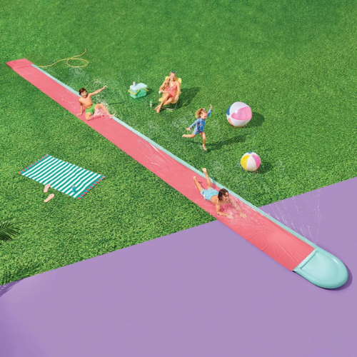 ONLY $16.14 (Reg. $30) Sun Squad 40' Double Inflatable Water Slide XL at eBay - at eBay