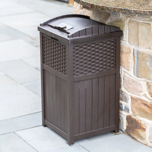 ONLY $59 (Reg. $100) Suncast 33 Gallon Manual Lift Trash Hideaway Container at Wayfair - at Wayfair