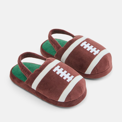 ONLY $10.98 Wonder Nation Toddler Boys Sports Puffed Scuff Slippers at Walmart - at Walmart