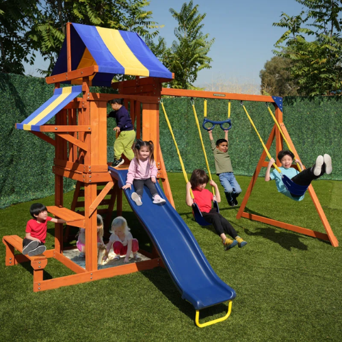ONLY $428 (Reg. $1,200) Sportspower Sunnyslope Wooden Swing Set + FREE SHIPPING at Wayfair - at Wayfair
