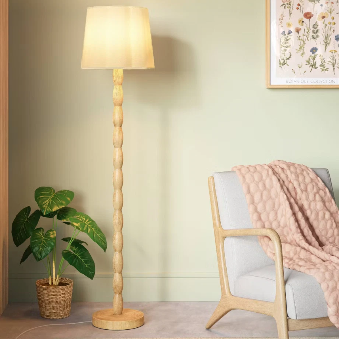 ONLY $34.99 (Reg. $75) Natural Polyresin Floor Lamp – Room Essentials at eBay - at eBay