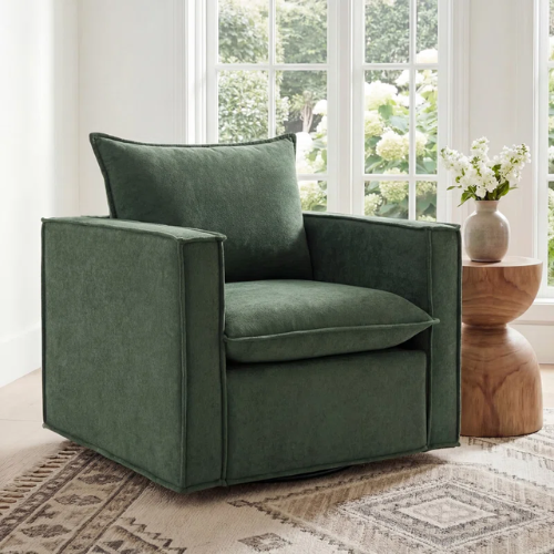 ONLY $189.99 (Reg. $519.99) Louretha 34" Wide Fabric Upholstered Swivel Armchair at Wayfair - at Wayfair