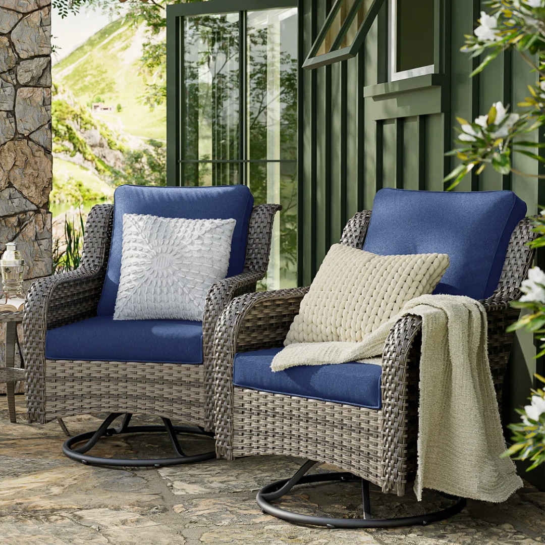 ONLY $369.99 (Reg. $590) 2-Person Oversized Swivel Rocker Outdoor at Wayfair - at Wayfair