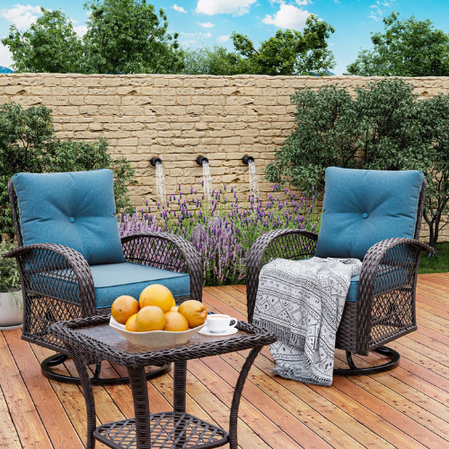 ONLY $359.99 (Reg. $500) Kaycey 3-Piece Outdoor Rattan Swivel and Glider at Wayfair - at Wayfair