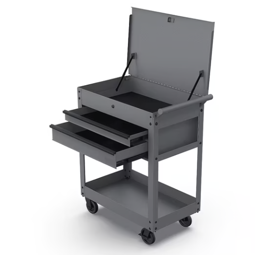 ONLY $99 + FREE SHIP Hyper Tough 28-Inch Steel Tool Cart with Drawer at Walmart - at Walmart