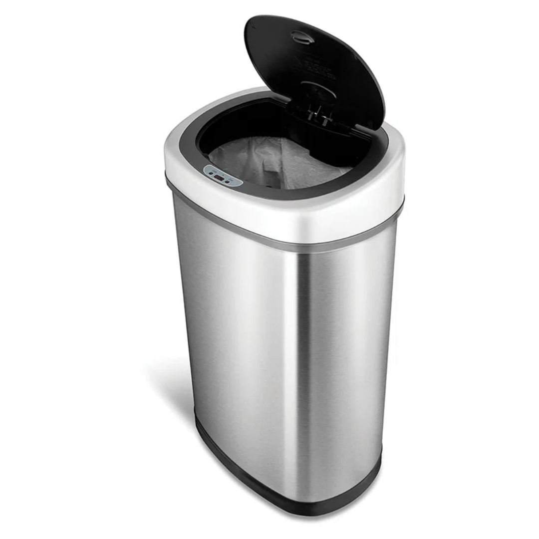 ONLY $42.99 (Reg. $85) Nine Stars 13.2 Gallon Stainless Steel Motion Sensor Trash Can at Wayfair - at Wayfair