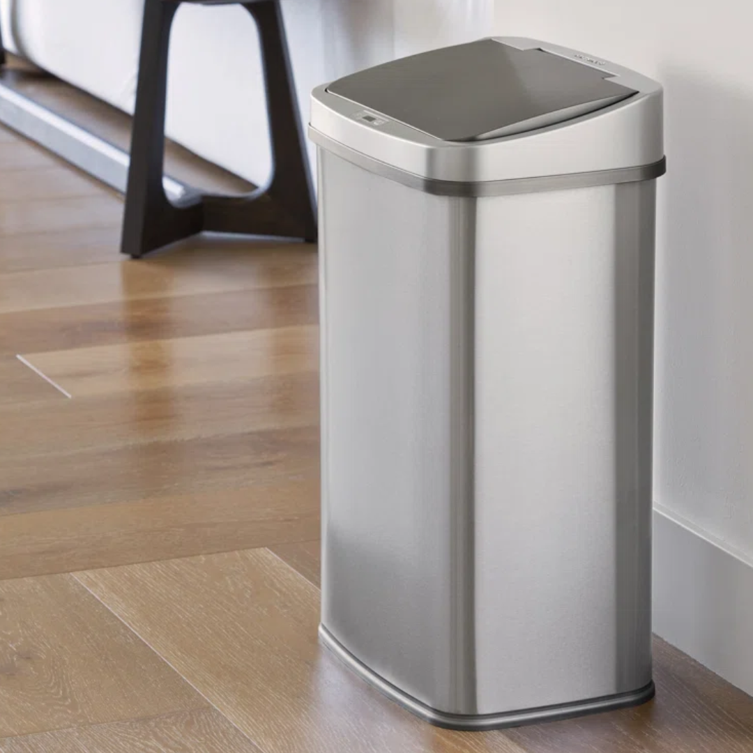 ONLY $54 (Reg. $80) Nine Stars 13.2 Gallon Stainless Steel Motion Sensor Trash Can at Wayfair - at Wayfair