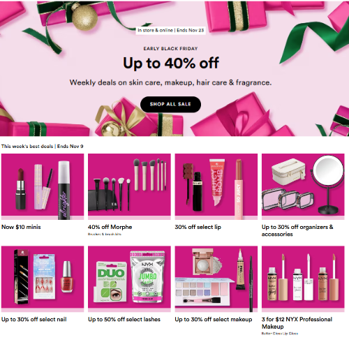 Ulta Black Friday: Shop Early Deals Now