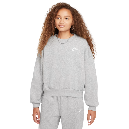 Nike Sportswear Club Fleece Girls' Boxy Crew-Neck Sweatshirt ONLY $23.97 (Reg. $45) at Nike - at Nike