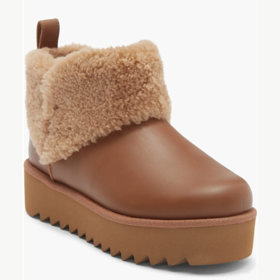 ONLY $79.98 (Reg. $170) UGG Ultra Mini Alina Curled Genuine Shearling Platform Boot (Women) at Nordstrom Rack - at Nordstrom Rack