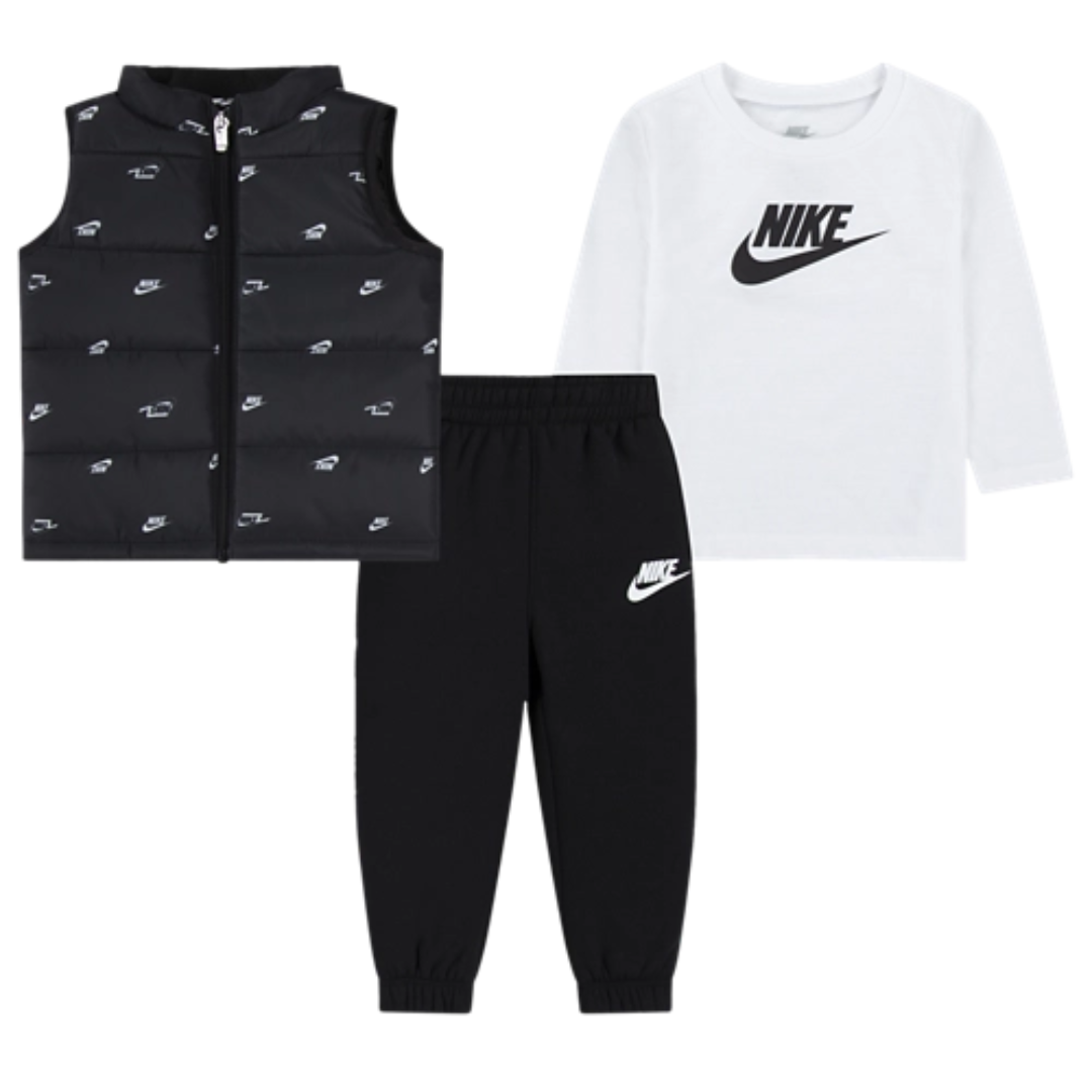 ONLY $24 + FREE SHIP Nike NSW Futura AOP Vest Set at Kids Foot Locker - at Nike