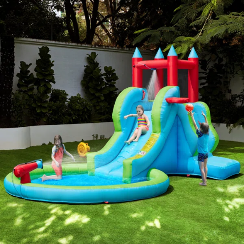ONLY $234.99 (Reg. $450) 13' x 8' Inflatable Slide with Splash Pool for Kids with Blower at Wayfair - at Wayfair