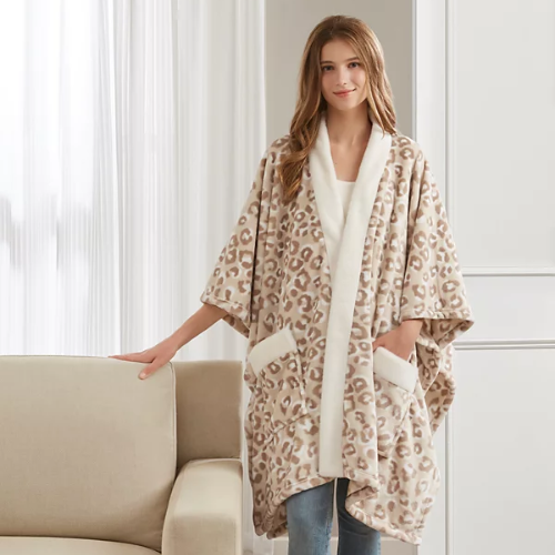 ONLY $6.99 (Reg. $40) Premier Comfort Cozy Plush Printed Wrap at Macy's - at Macy's