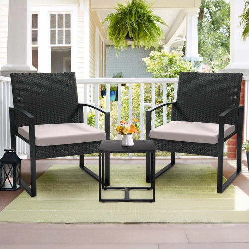 ONLY $89.99 (Reg. $360) 3-Piece Wicker Patio Bistro Set with Coffee Table at Wayfair - at eBay
