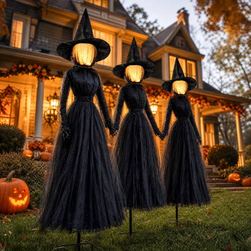 ONLY $69.99 (Reg. $94) Set of 3 Halloween Witch Decorations at Wayfair - at Wayfair