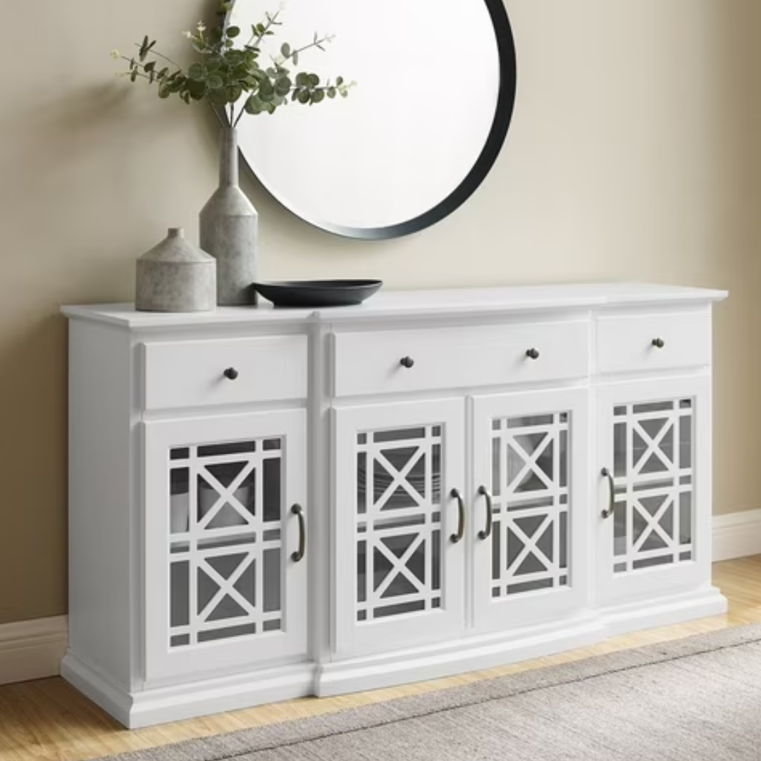 ONLY $79 (Reg. $400) Walker Edison Traditional Fretwork TV Stand at Walmart - at Walmart