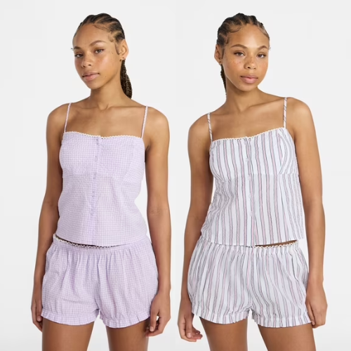 ONLY $11.33 (Reg. $18) No Boundaries Cami Top and Bloomer Shorts Sleep Set at Walmart - at Walmart
