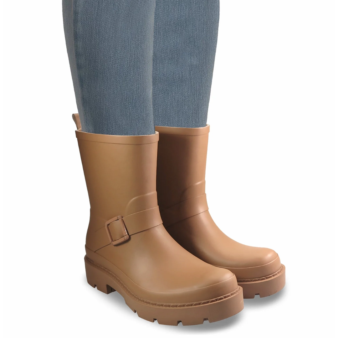ONLY $14.98 (Reg. $25) Time and Tru Women's Short Buckle Rain Boots at Walmart - at eBay