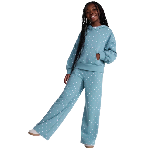 FROM $10.98 Wonder Nation Girls' Fleece Hoodie & Wide Leg Fleece Pants at Walmart - at Walmart