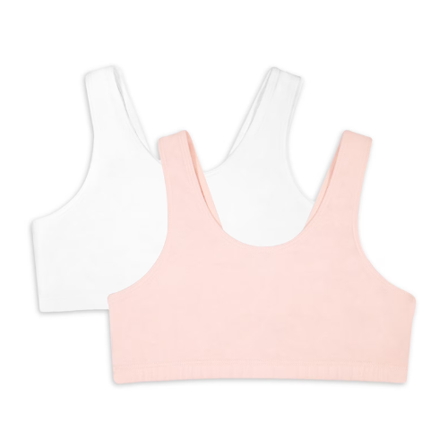 ONLY $7.98 Wonder Nation Girls Cotton Bra, 2-Pack, Sizes S-XXL at Walmart - at Walmart