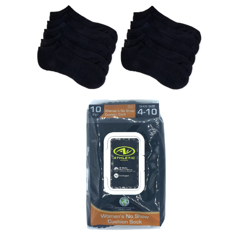 Athletic Works Women's No Show Socks 10 Pack