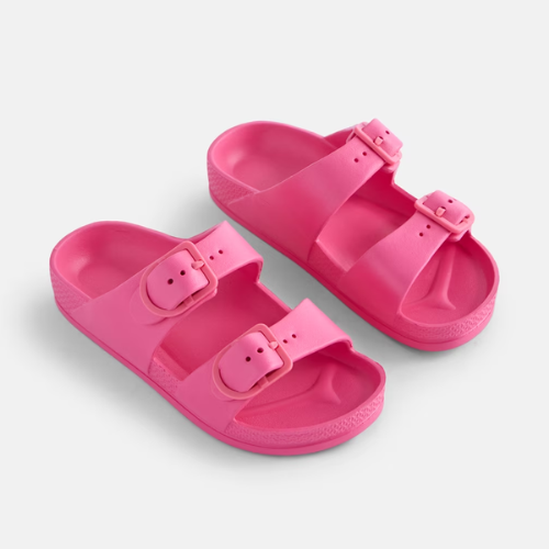 Wonder Nation Little and Big Boys or Girls Two Buckle Slide Sandals