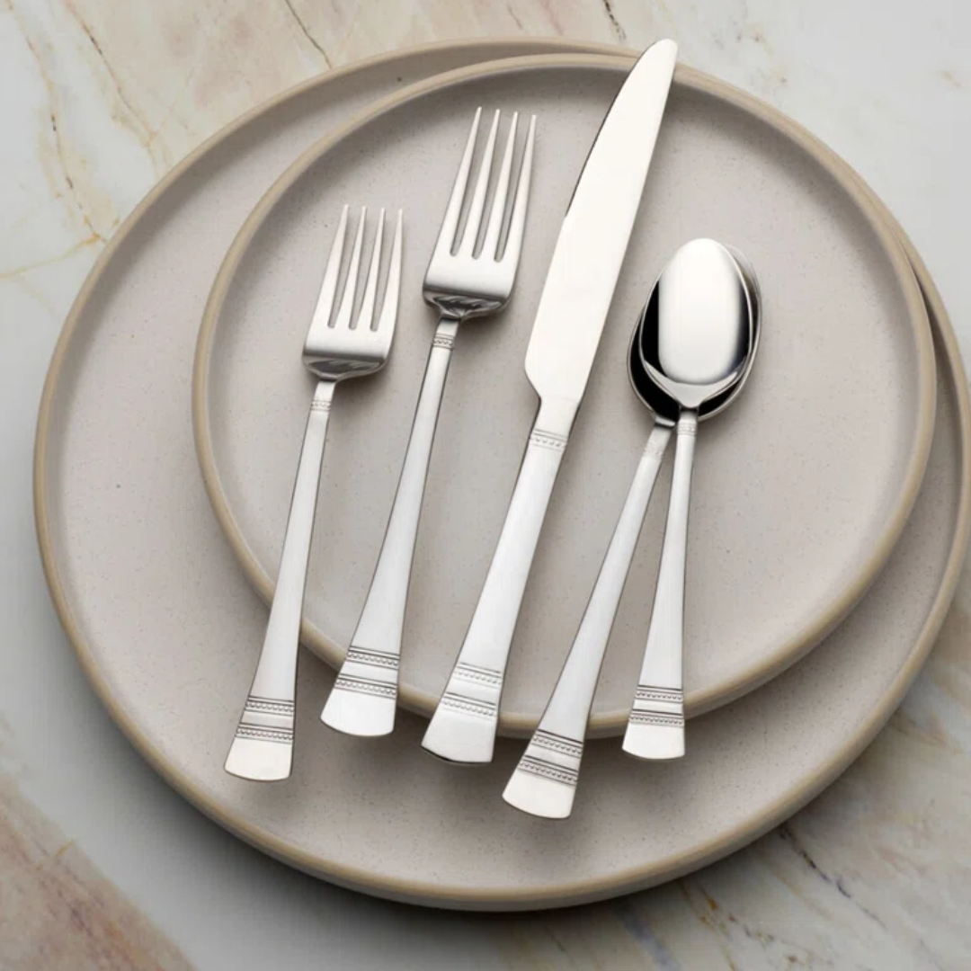 ONLY $24.99 (Reg. $98) Pfaltzgraff Sapphire Bay 20-Piece Stainless Steel Flatware Set at Wayfair - at Wayfair